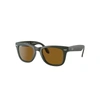 RAY BAN WAYFARER FOLDING CLASSIC SONNENBRILLEN MILITÄRGRÜN FASSUNG BROWN GLAS 50-22