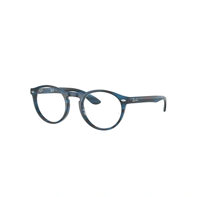 Ray Ban Rb5283 Eyeglasses Blue Frame Clear Lenses 49-21