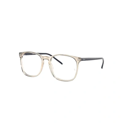 Ray Ban Rb5387 Eyeglasses Blue Frame Clear Lenses 52-18
