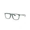 RAY BAN RB7199 OPTICS EYEGLASSES GREEN FRAME CLEAR LENSES 54-18