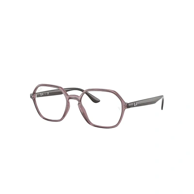 Ray Ban Rb4361 Optics Eyeglasses Brown Frame Clear Lenses 50-18 In Braun