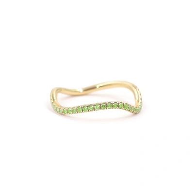 Bondeye Jewelry Birthstone Wave Ring In Peridot