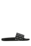 Mcm Monogram Print Rubber Slides