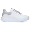 Alexander Mcqueen Low-top Sneakers Court Calfskin In Grey