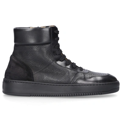 Truman's High-top Sneakers 9435 Calfskin In Black