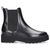 Tod's Carrarmato Leather Chelsea Boots In Black