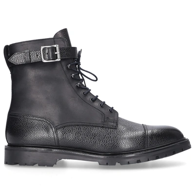 Crockett & Jones Lace-up Boots Aldershot In Black