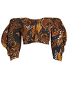 Mara Hoffman + Net Sustain Juana Off-the-shoulder Cropped Printed Tencel Lyocell Top In Multi