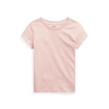 Polo Ralph Lauren Kids' Cotton Jersey Tee In Hint Of Pink