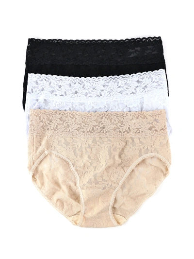 Hanky Panky 3 Pack French Brief In Brown