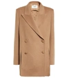 FENDI CAMEL HAIR WOOL BLAZER,P00609490