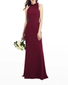 AFTER SIX BOW-NECK OPEN-BACK TRUMPET GOWN,PROD246000125