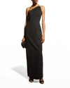 AIDAN MATTOX CHAIN-STRAP COLUMN GOWN,PROD246710071