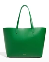 Mansur Gavriel Large Calf Leather Tote Bag In Leaf