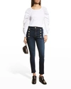 Ramy Brook Helena High Rise Skinny Jeans In Dark Rinse In Dark Rinse
