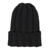 INVERNI ANTHRACITE RIBBED CASHMERE BEANIE,3438002