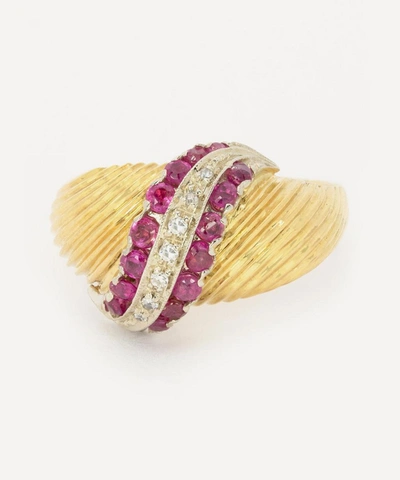 Kojis 18ct Gold 1940s Ruby And Diamond Ring