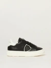 PHILIPPE MODEL SNEAKERS IN LEATHER,C35583002