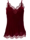 Gold Hawk Red Lace-trim Camisole Top In Red