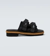 Moncler Genius 2 Moncler 1952 X Suicoke Moto Mountain Sandals Black In Black