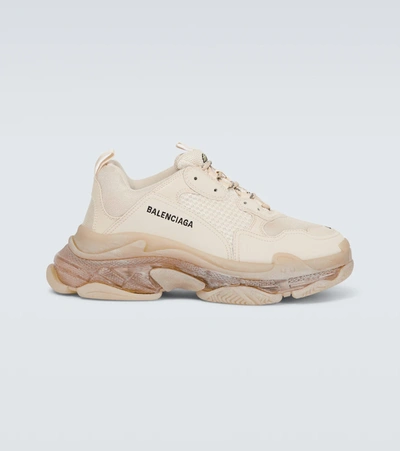 Balenciaga Triple S Trainers In Off White