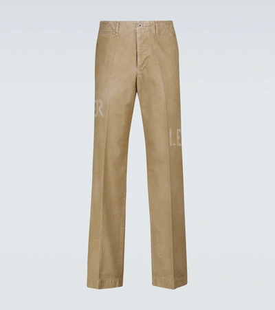 Visvim Hw Dmgd Chino Trousers In Beige