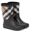 BURBERRY VINTAGE CHECK RUBBER BOOTS,P00608030