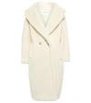 Max Mara Teddy Bear Icon Double-breasted Coat In Bianco