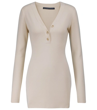 Zeynep Arcay Knit Minidress In Beige