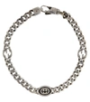 GUCCI GG STERLING SILVER CHAIN-LINK BRACELET,P00615441