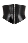 Alaïa Small Zip Bustier Belt In Noir