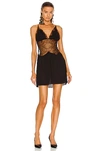 TOM FORD EMBROIDERED MINI SLIP DRESS,TFOF-WD1