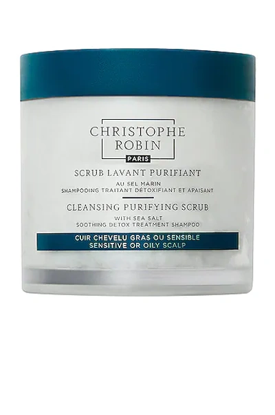 Christophe Robin Cleansing Purifying Scrub With Sea Salt In 8.4 Fl oz | 250 ml