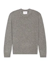 Frame Grey Cashmere 'the Crewneck' Sweater In Gris
