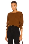 Nili Lotan Boyfriend Sweater In Chestnut