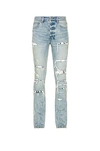Ksubi Chitch Nowhere Authentic Trashed Jean Light Blue In Denim