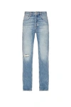 Frame Blue Boxy Clayton Jeans In Vintage Blue