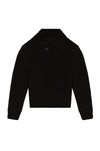 Bottega Veneta Sweater Double Face Shetland Black In Black
