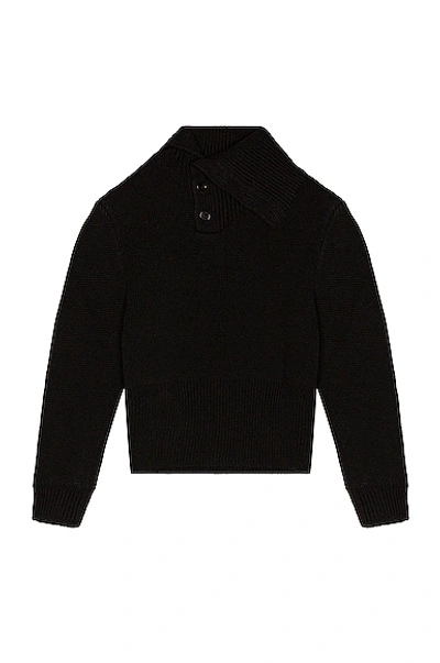 Bottega Veneta Sweater Double Face Shetland Black