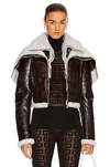 GIVENCHY SHEARLING CROPPED JACKET,GIVE-WO95