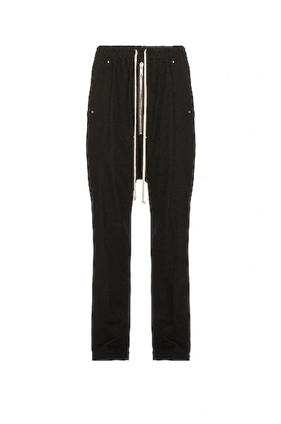 Rick Owens Geth Bela Cotton-blend Twill Pants In Black