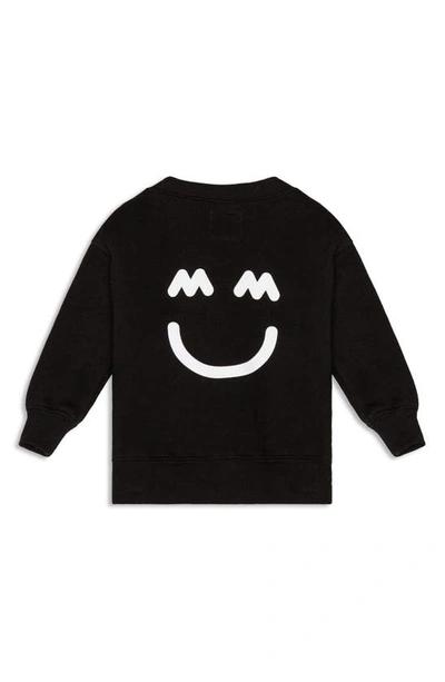 Miles And Milan Babies' The Happy Mm Graphic Sweatshirt In Black