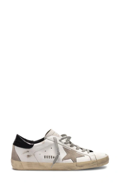 Golden Goose Ss21 Gmf00102 F000318 Super-star Trainers Black Heel/white In White Ice Black