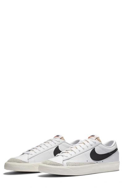 Nike Blazer Low '77 Sneaker In White/ Black