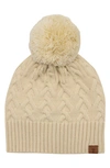 Frye Cable Knit Beanie In Cream