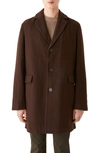 FRANK + OAK LAWRENCE WOOL BLEND TOPCOAT,1410219