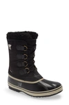 Sorel 1964 Pac Faux Shearling Trim Waterproof Snow Boot In Black