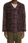 NICHOLAS DALEY CHECK WOOL BLEND JACKET,ND-AW21-4PC2-WM-BYCH