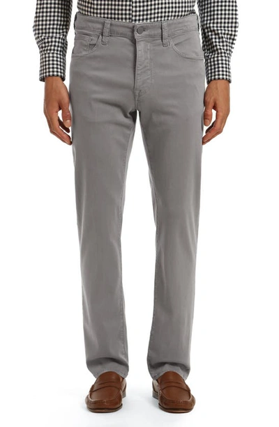 34 Heritage Charisma Straight Leg Twill Trousers In Pewter Twill