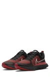 Nike React Infinity Run Flyknit 2 Running Shoe In Black/white/gym Red